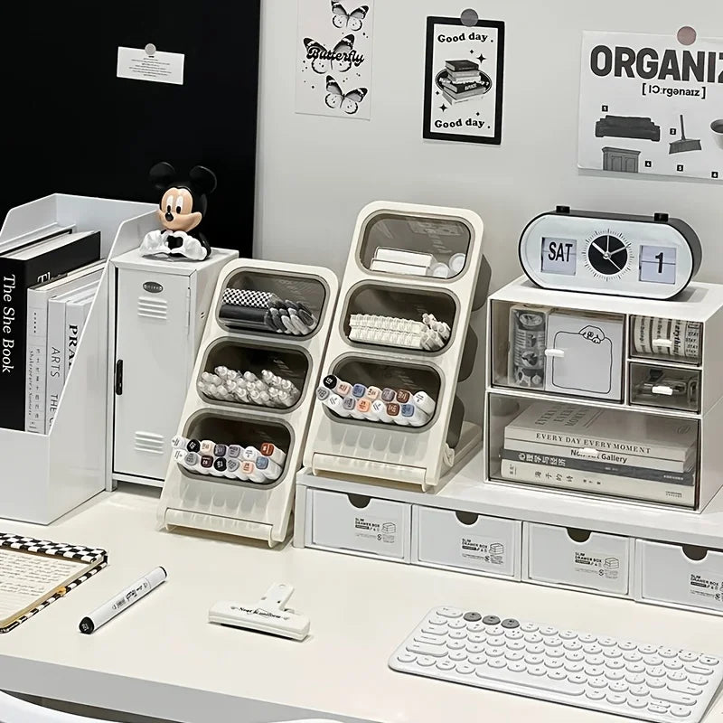 Large Capacity Desk Organizer Pen Holder