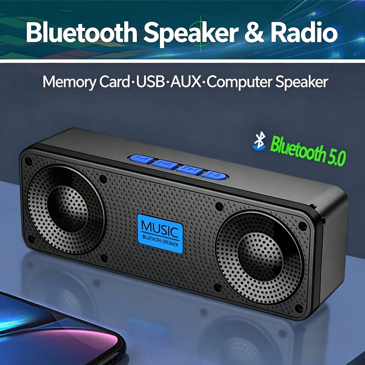 S18 Bluetooth Speaker w/ Subwoofer