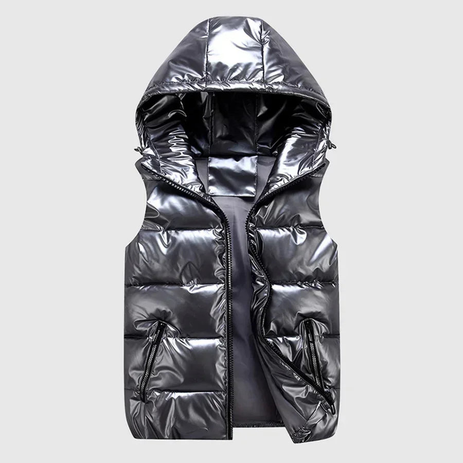 Men's Winter Hooded Padded Vest – Waterproof