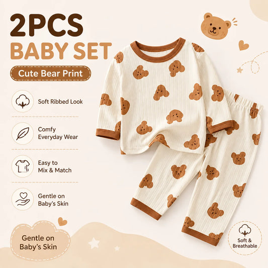 Baby Boys' Long Sleeve Pajama Set – Lightweight