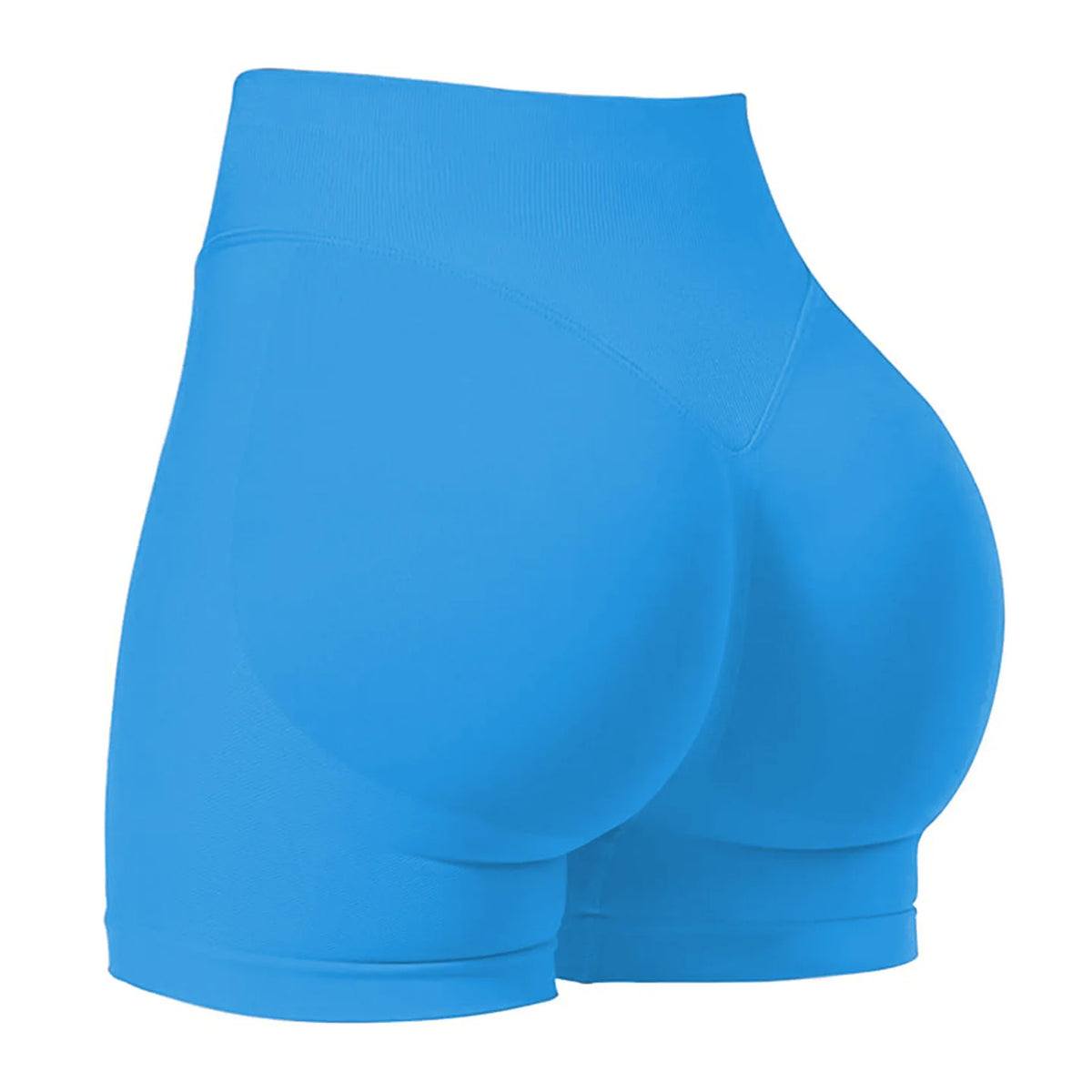 Pantaloncini da yoga a vita media con tre pannelli da donna, compressione moderata per controllo addominale e effetto push-up, pantaloncini sportivi sexy da 3 pollici per glutei a pesca