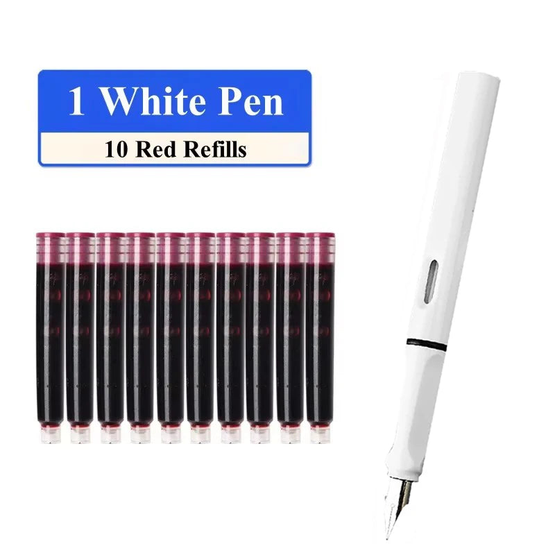 Fountain Pen Set with Ink Refills