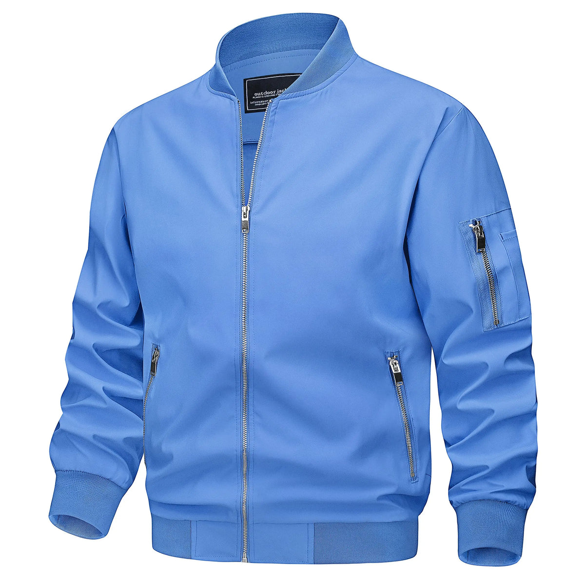 Men's Lightweight Daily Jacket – Windproof, Zip Pockets