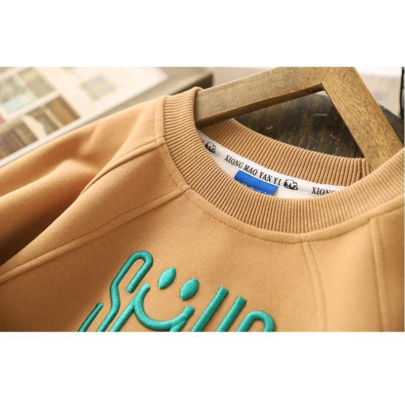 Boys' Letter Print Sweatshirt – Long Sleeve