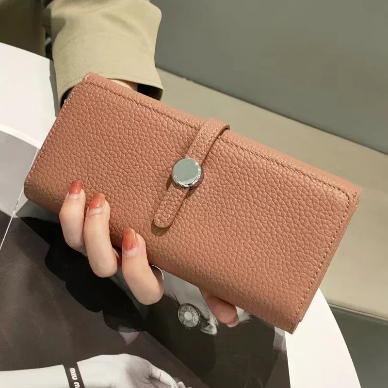 Women's Genuine Leather Long Clutch Wallet