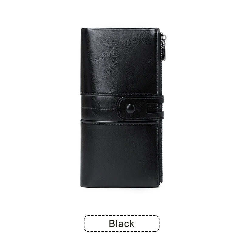 Women's RFID Long Wallet with Coin Pocket