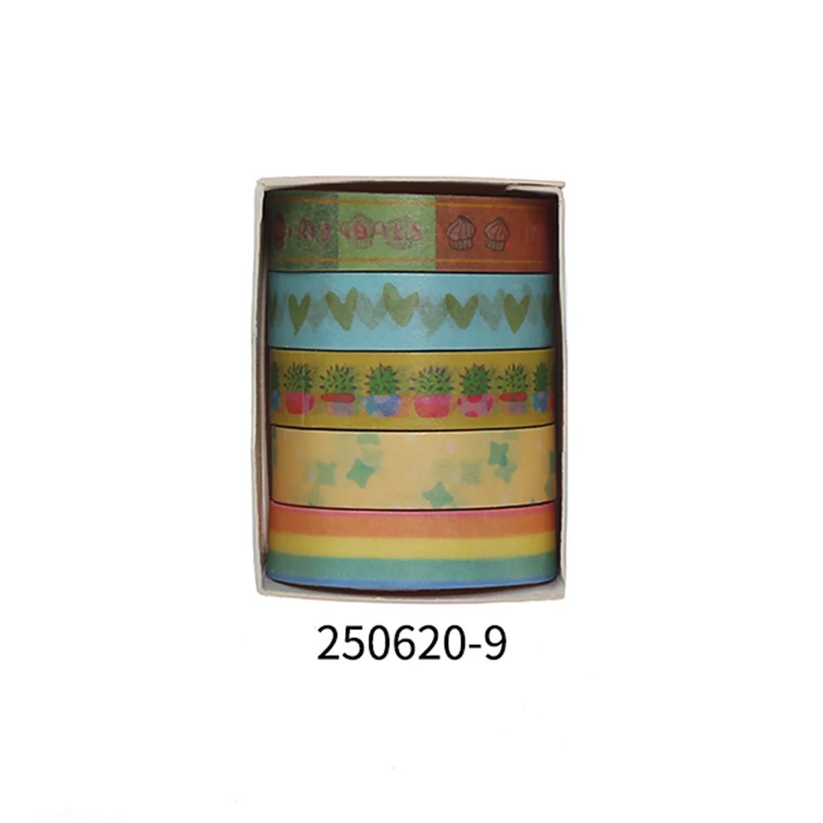 Romantic Flower Washi Tape (5 Rolls)