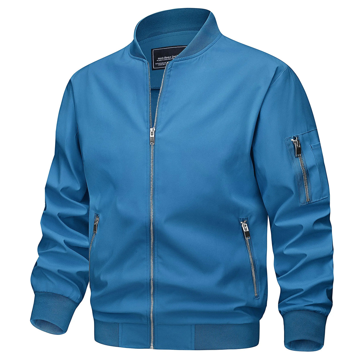 Men's Lightweight Daily Jacket – Windproof, Zip Pockets