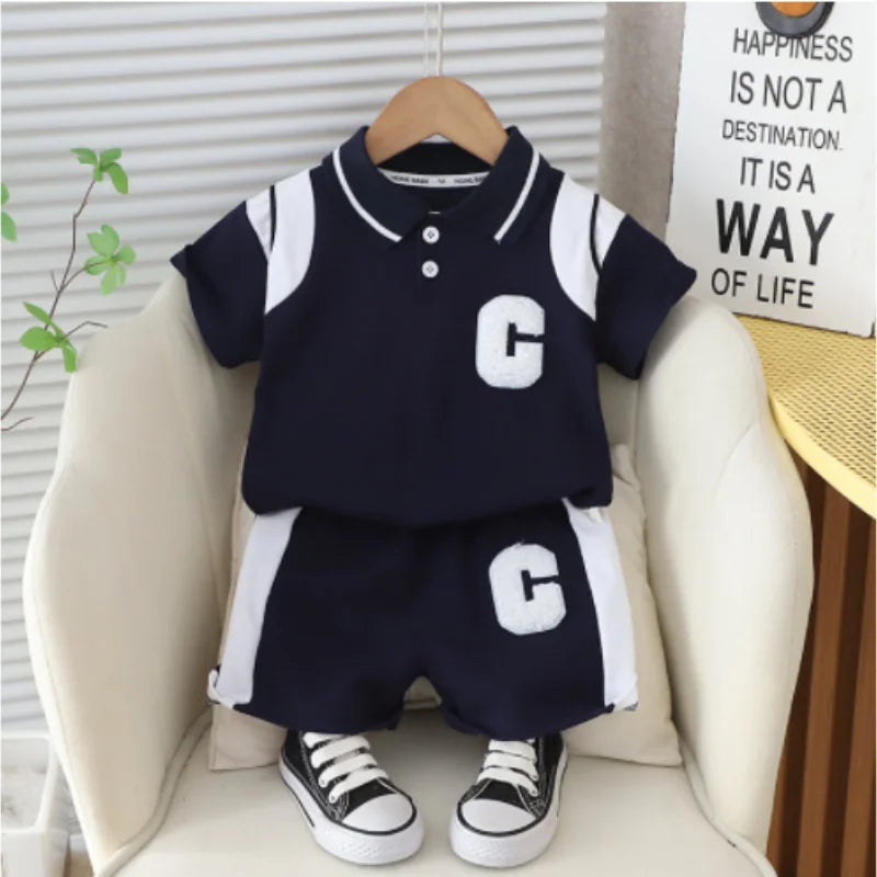 Toddler 2-Piece Summer Outfit – T-Shirt & Shorts