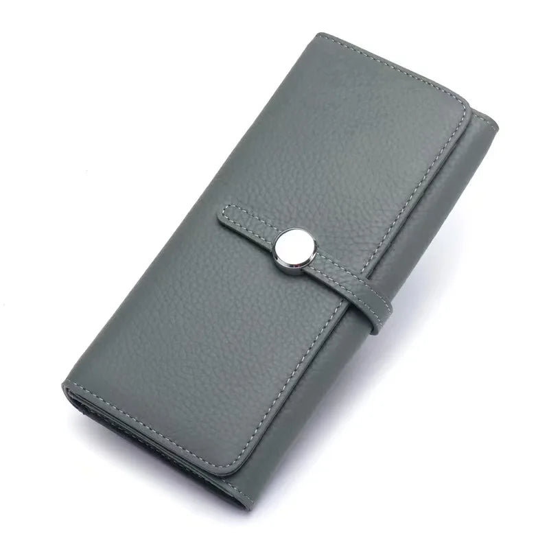 Women's Genuine Leather Long Clutch Wallet