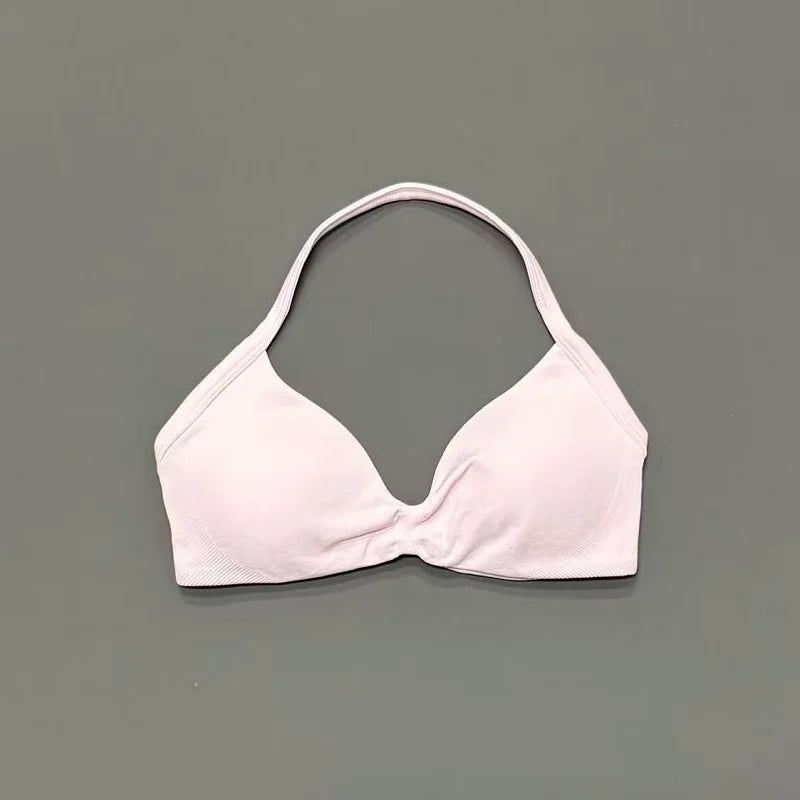 Soutien-gorge de sport dos nu à maintien élevé pour femme, haut de fitness sans couture, respirant, pour yoga, course et entraînement