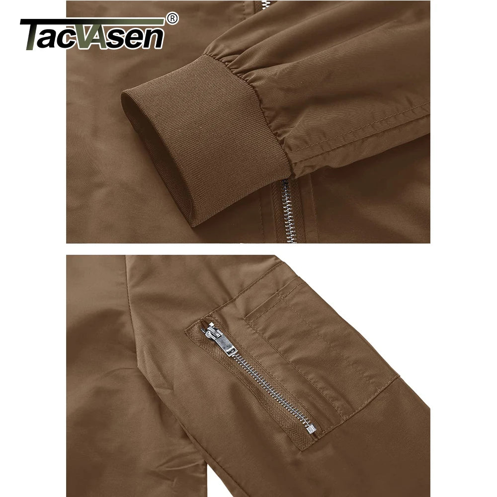 Men's Lightweight Daily Jacket – Windproof, Zip Pockets