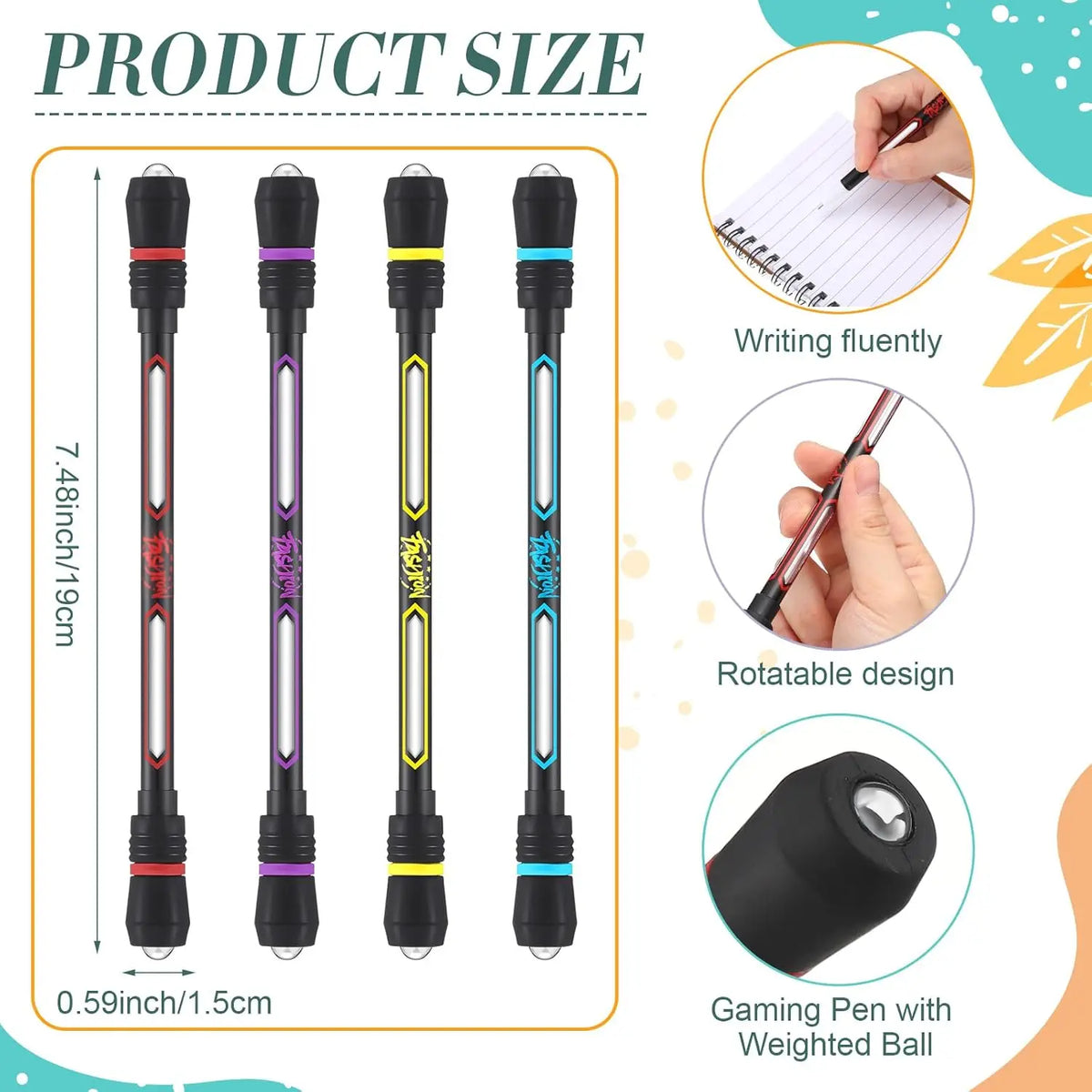 Spinning Fidget Pen for Stress Relief