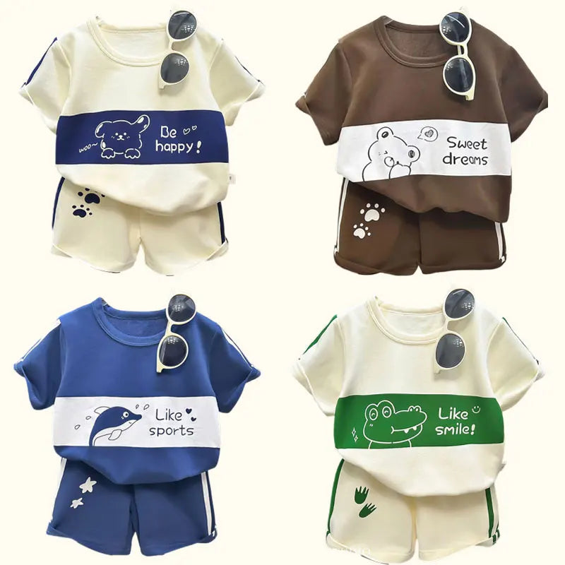 2-teiliges Set für Kinder: T-Shirt & Shorts – Kurzarm