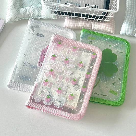 A6 Zipper Document Pouch