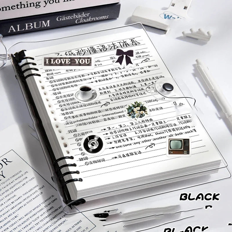 Soft Leather Loose-Leaf Notebook