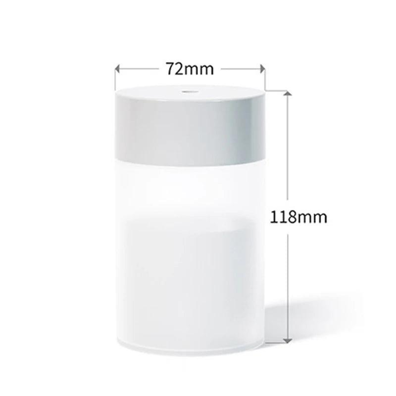 260-ml-Ultraschall-Kaltnebel-Luftbefeuchter mit LED-Lampe