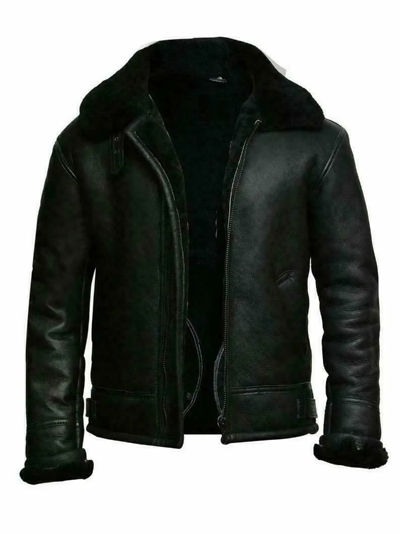 Men's Oversized Leather Jacket – Plus Size