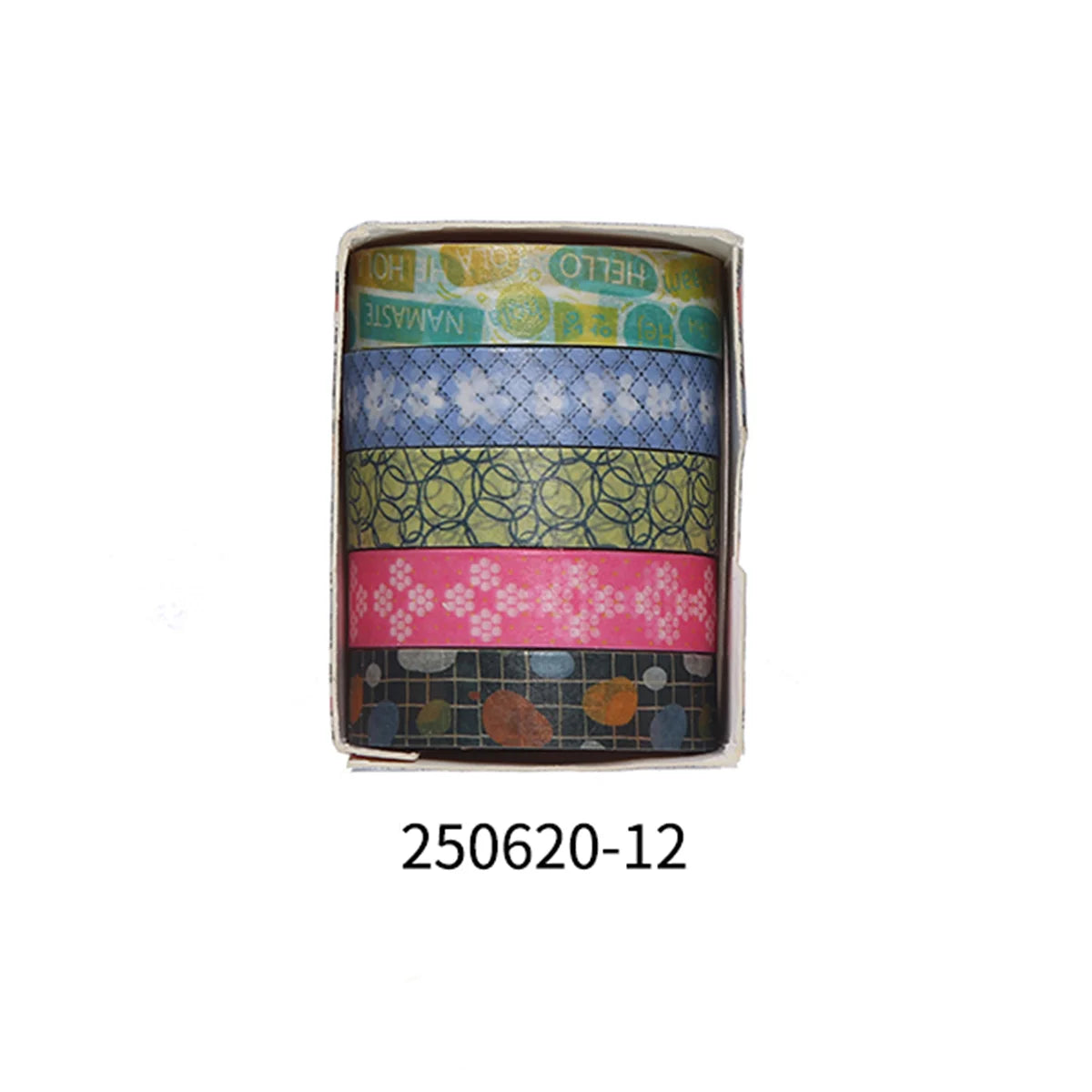 Romantic Flower Washi Tape (5 Rolls)