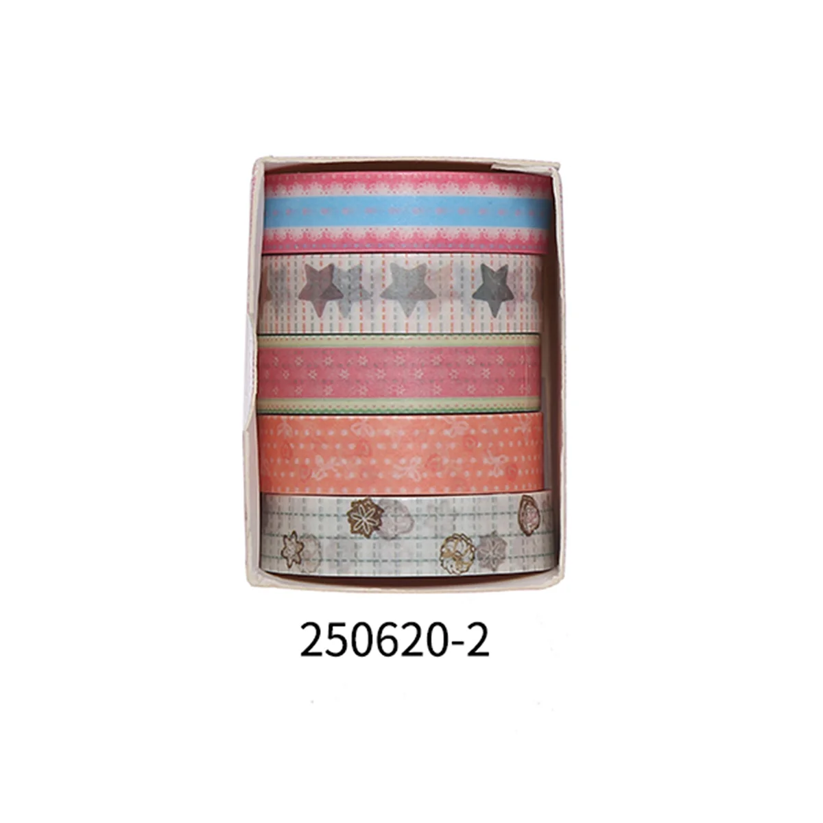 Romantic Flower Washi Tape (5 Rolls)