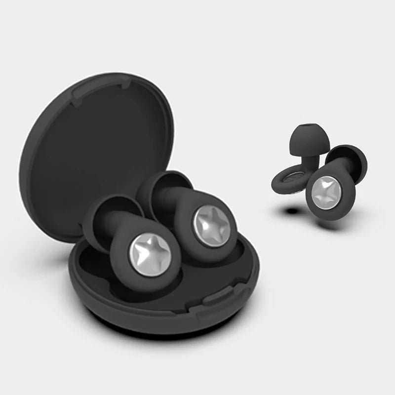 Reusable Silicone Noise-Cancelling Earplugs