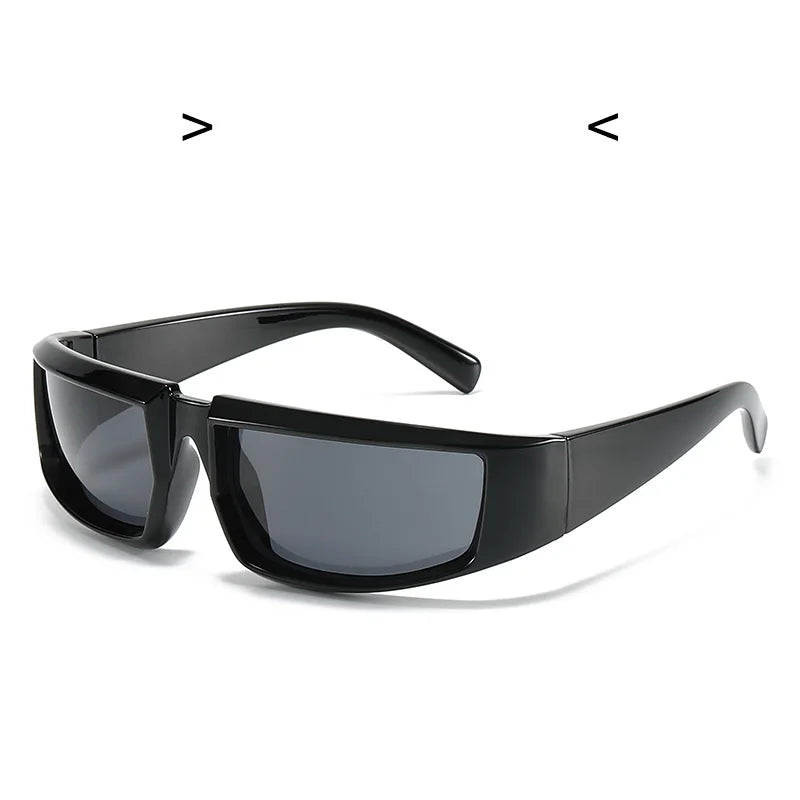 Lunettes de soleil steampunk pour cyclisme 2023, lunettes de protection punk pour femmes, lunettes de soleil de marque pour hommes, verres miroirs argentés, lunettes de cyclisme