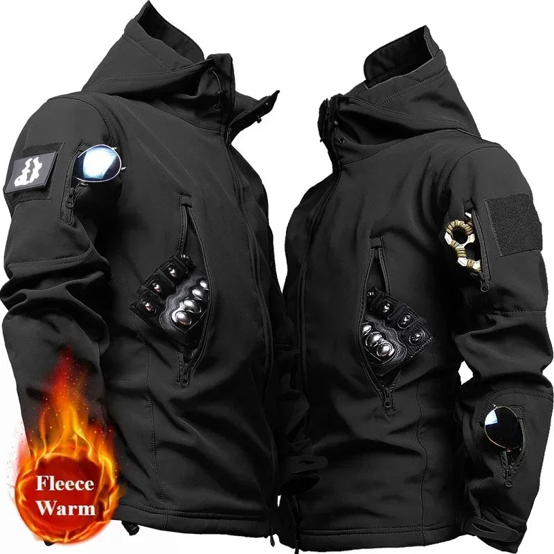 Men's Winter Soft Shell Tactical Set – Windproof, Waterproof