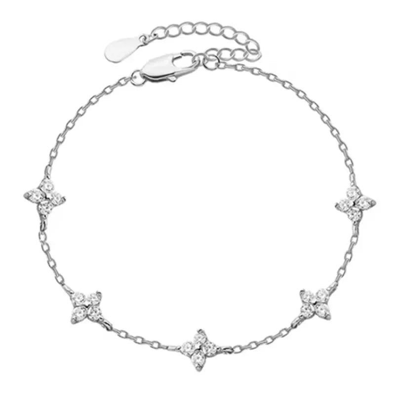 Four-Leaf Crystal Jewelry Set