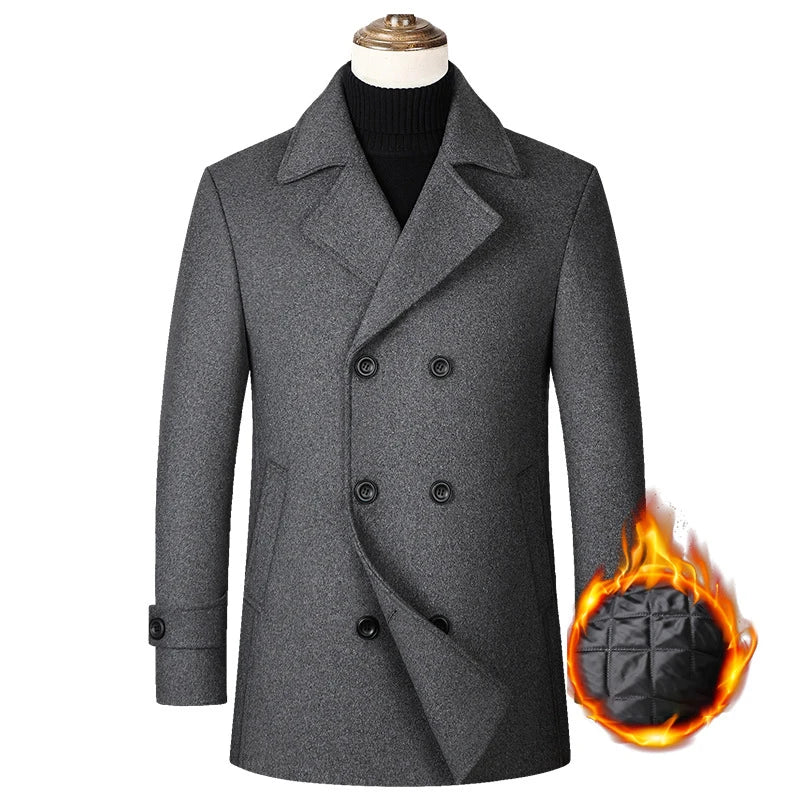 Men's Double-Breasted Business Jacket
