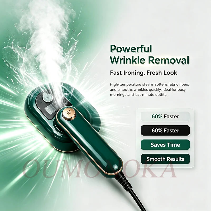 Portable Vertical Mini Garment Steamer for Travel (US Plug)