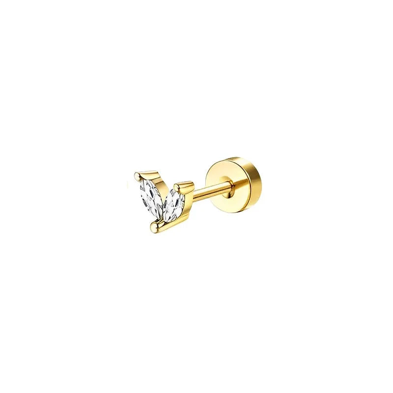 Surgical Steel Flat Back Earrings
