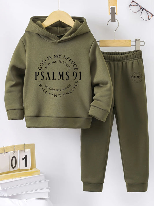 Boys' 2-Piece Fall/Winter Fleece Set – Hoodie & Pants