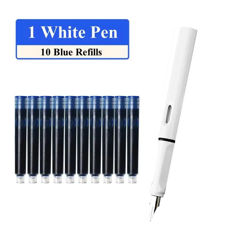 Fountain Pen Set with Ink Refills