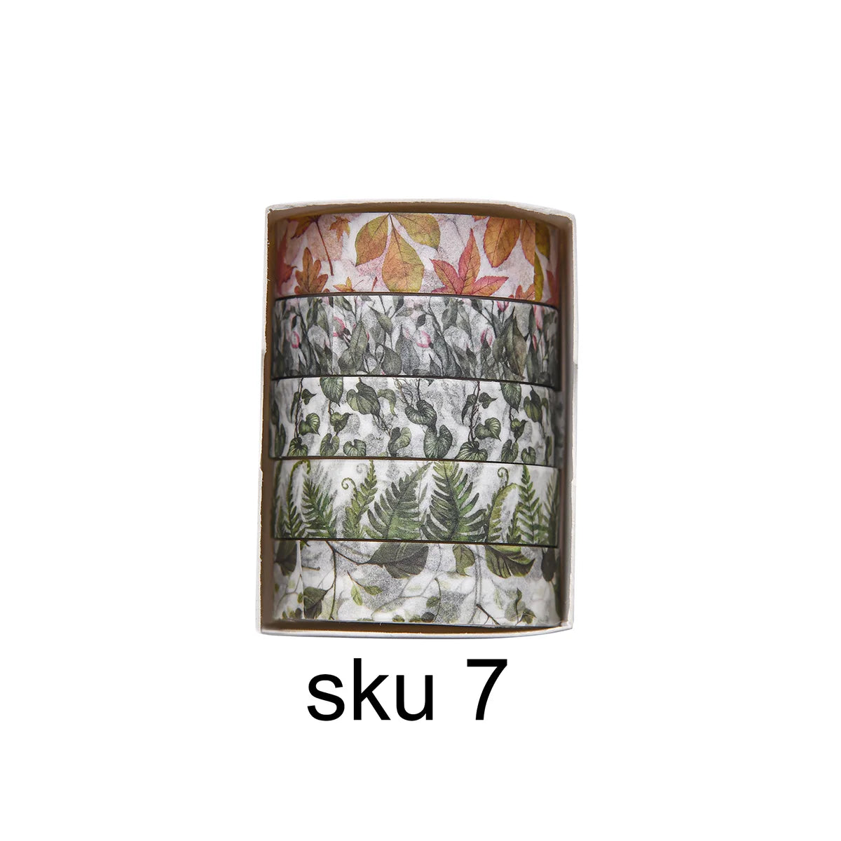 Romantic Flower Washi Tape (5 Rolls)