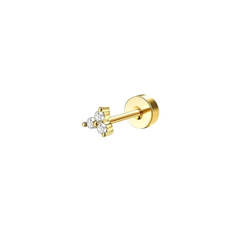 Surgical Steel Flat Back Earrings