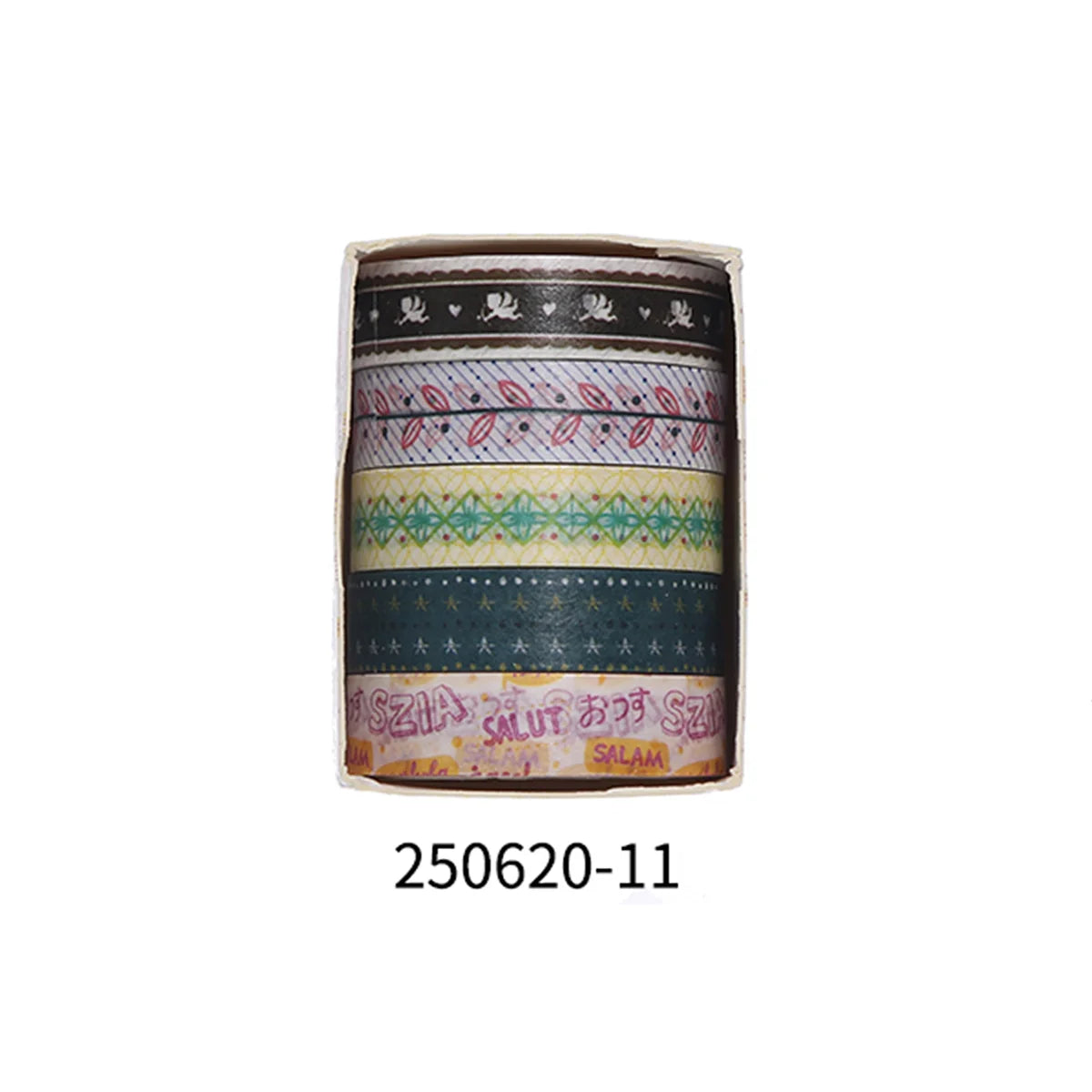 Romantic Flower Washi Tape (5 Rolls)