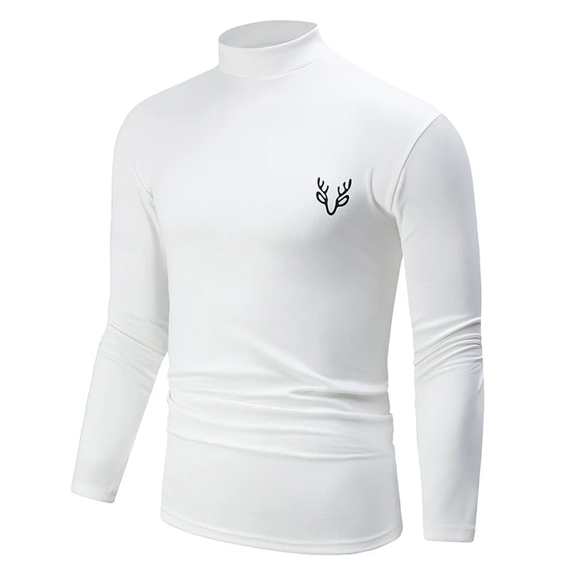 Men's Turtleneck Long Sleeve Shirt – 1/2 Pack