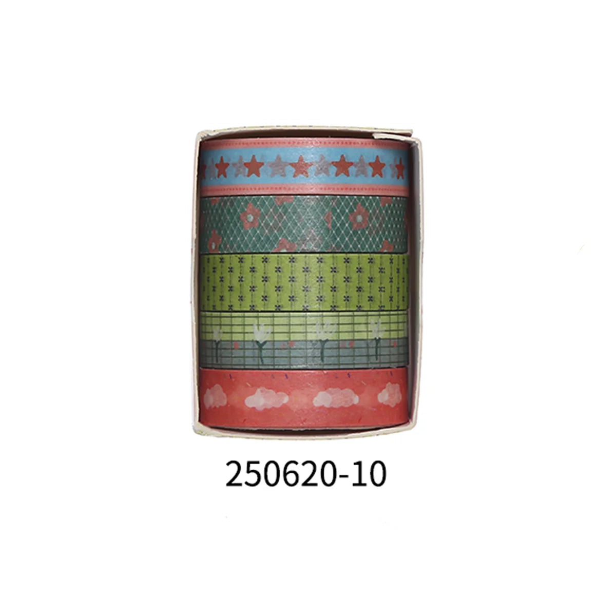 Romantic Flower Washi Tape (5 Rolls)