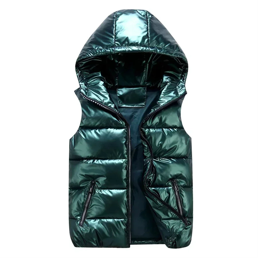 Men's Winter Hooded Padded Vest – Waterproof