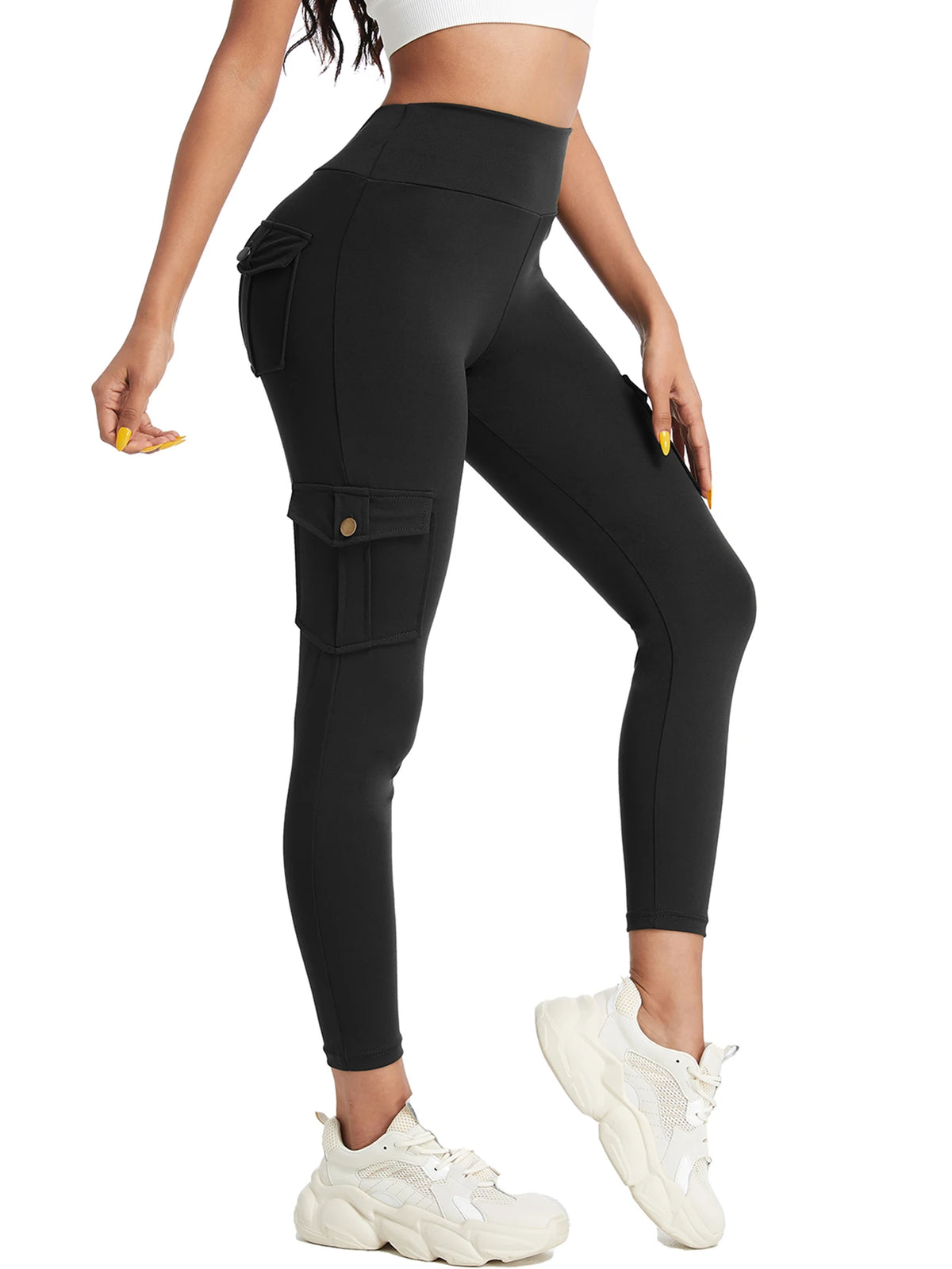 Women's High-Waist Athletic Leggings – Ankle-Length, 2-Pack