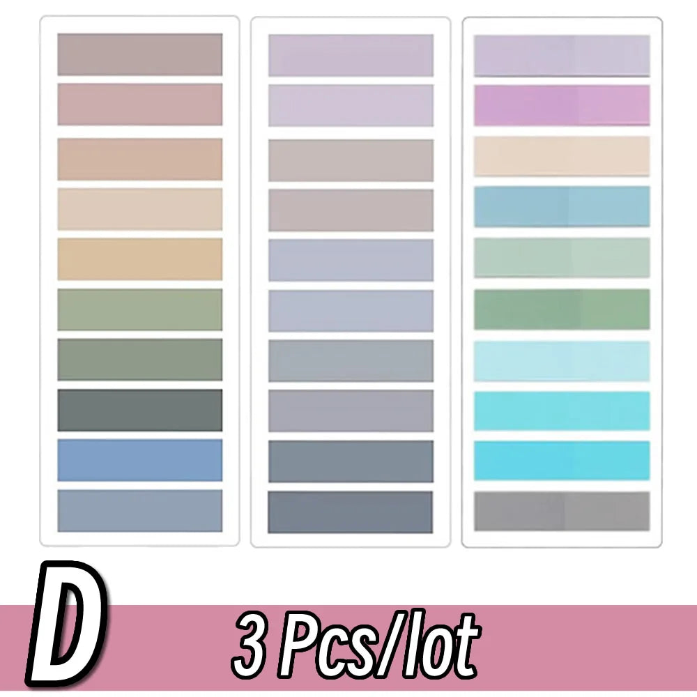 Colorful Transparent Index Memo Pads