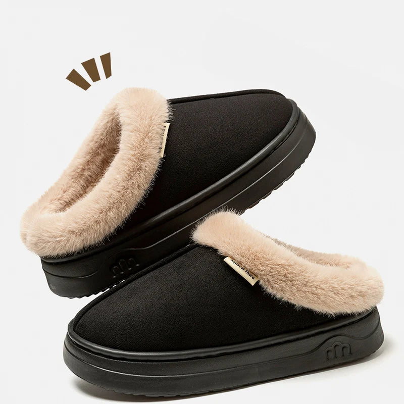 Women's Winter Slippers with Thick Sole