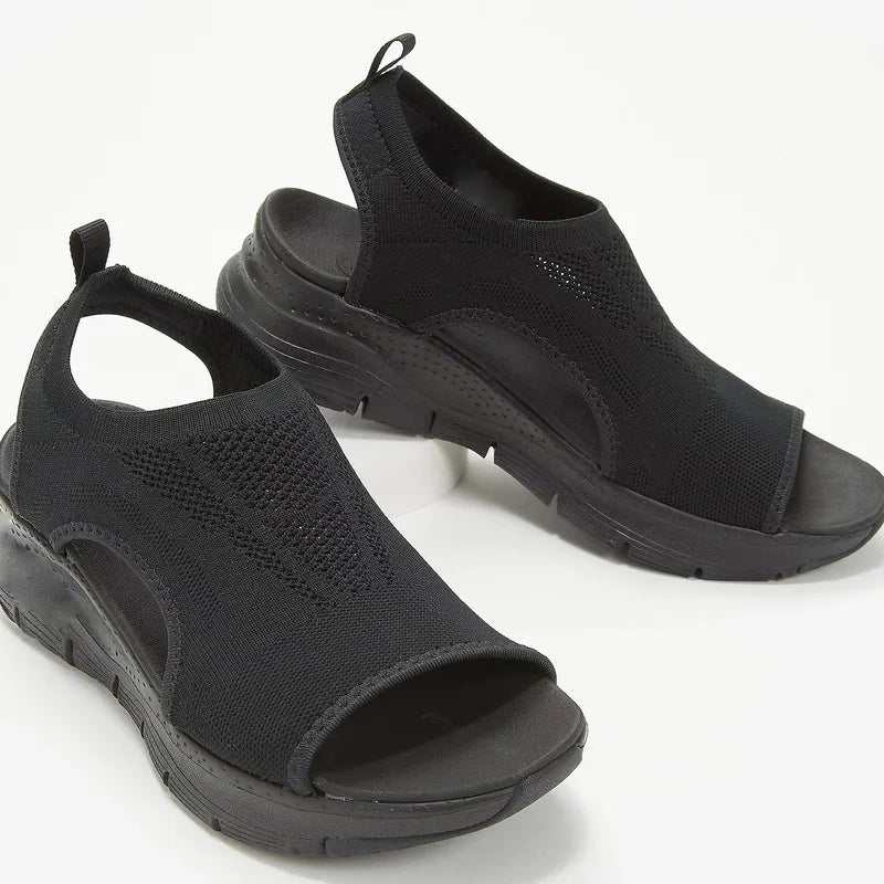 Women's Mesh Platform Wedge Sandals