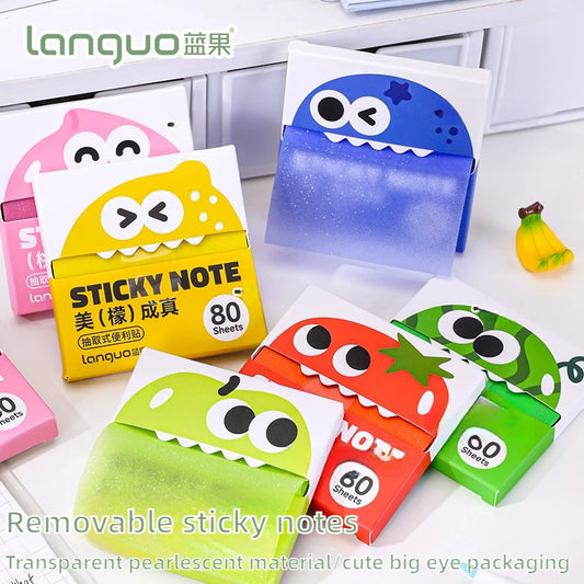 Pull-Out Dispenser Sticky Notes, 80 Sheets