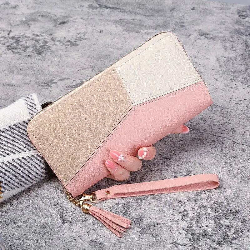Women's Long Zipper Wallet with Coin Purse