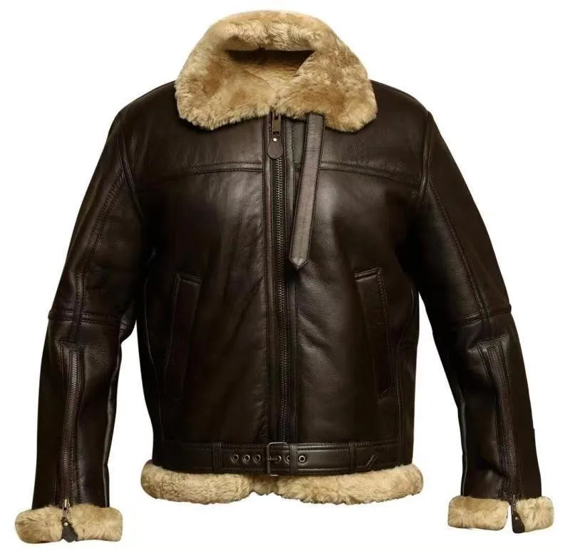 Men's Oversized Leather Jacket – Plus Size