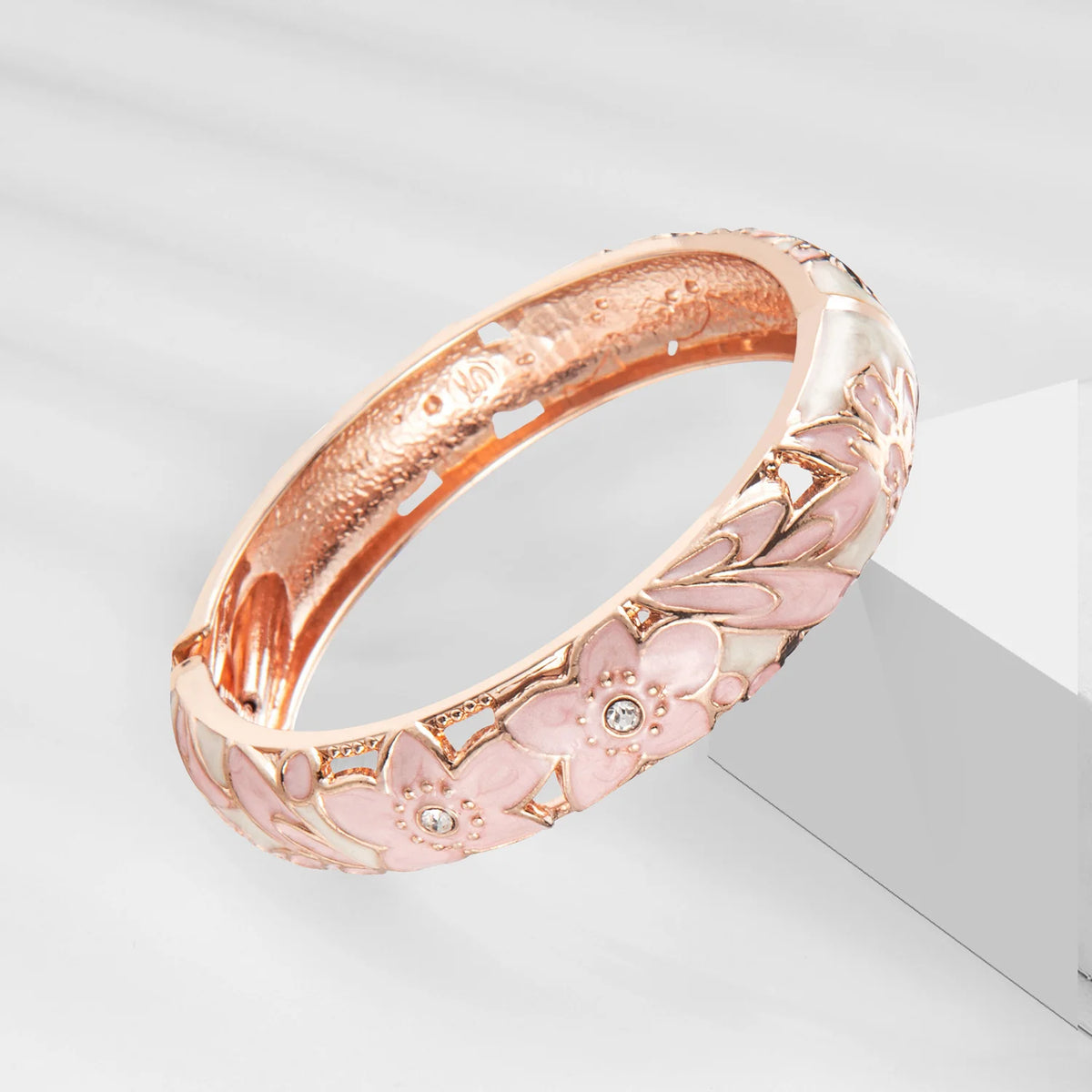 Double Enamel Bangle Bracelet Set