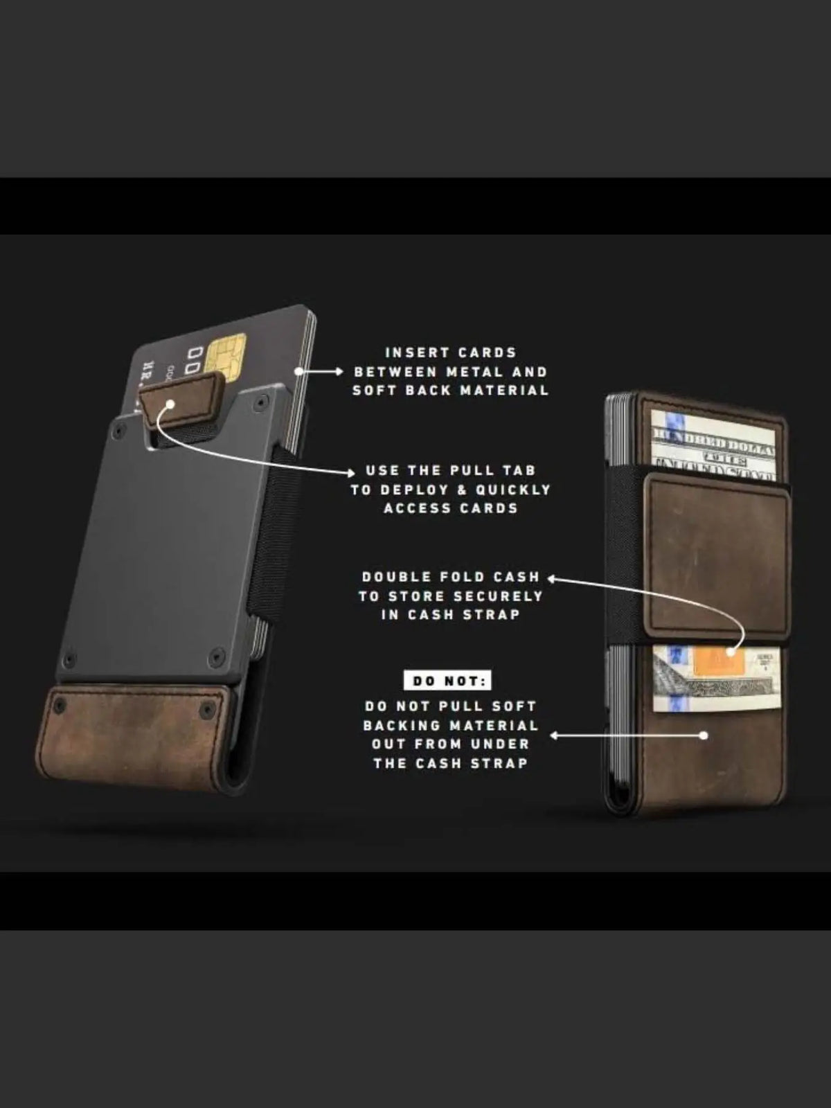 Men's RFID Blocking Pull-Out Leather Wallet