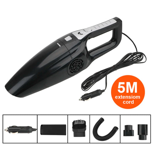 Handheld 120W Car Vacuum Cleaner with 5M Cable (12V)