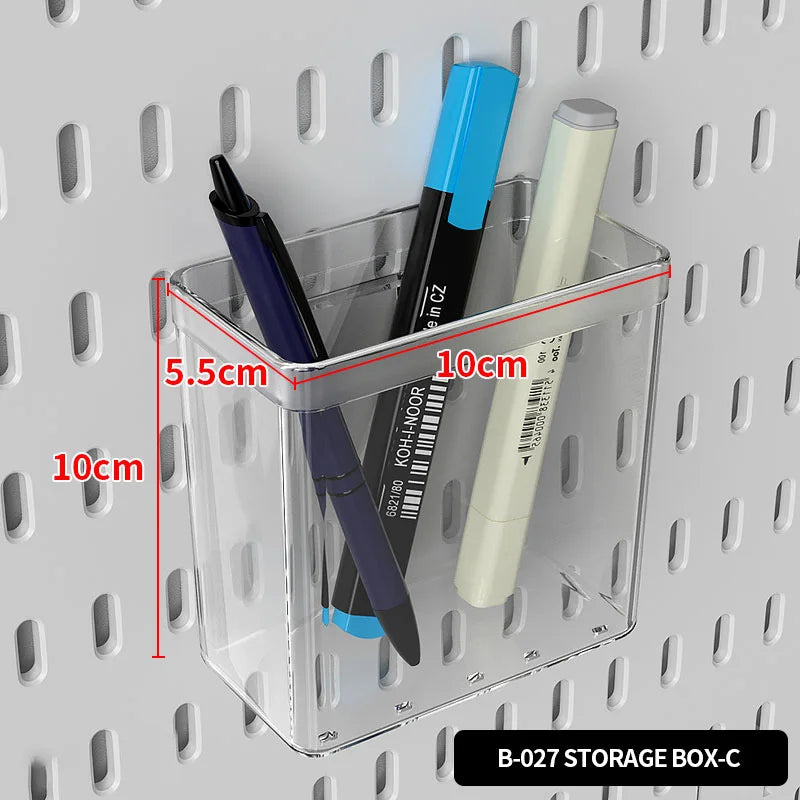 Plastic Pegboard Desk Organizer